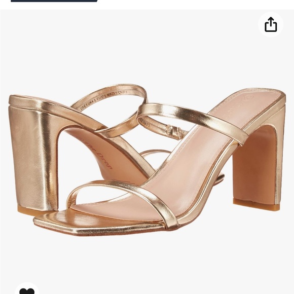 The Drop Gold heels - Picture 1 of 10